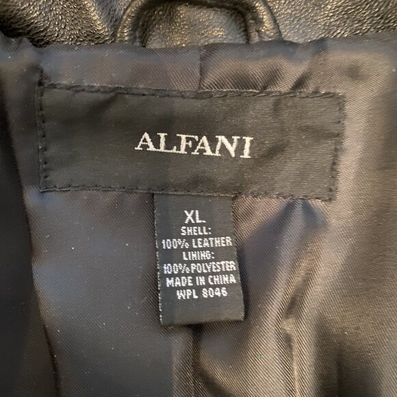 Alfani Women's Soft 100% Leather Black Blazer Jacket Size XL Brand New with tags - Picture 6 of 16